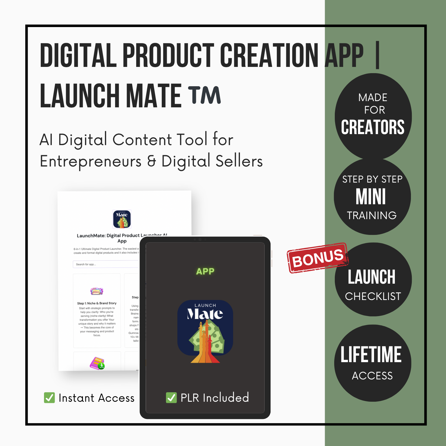 Digital Product Creation App | AI Content Tool for Entrepreneurs & Digital Sellers
